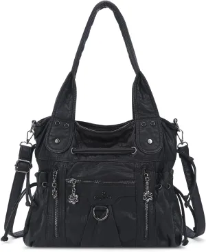 Angel Kiss Hobo Bags for Women Fashion Shoulder Bag Ladies Purses and Handbags Roomy Tote Bags Purse with Crossbody Strap