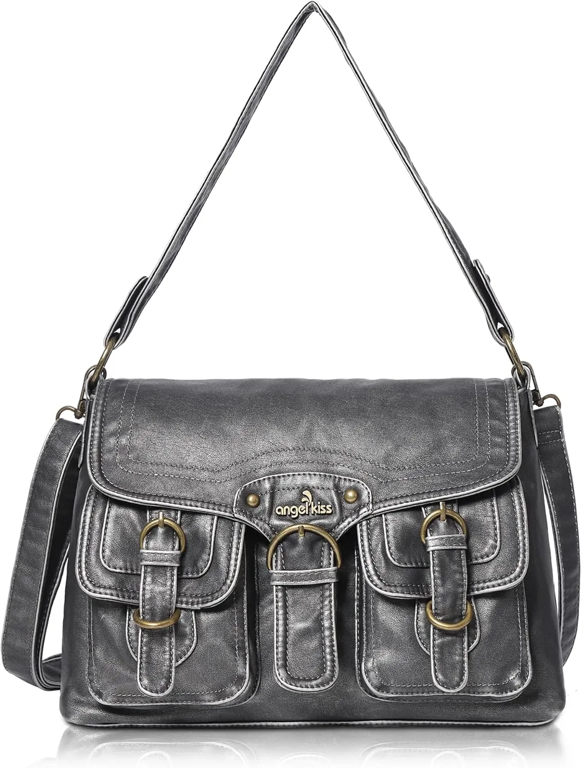 Angel Kiss Purses and Handbags for Women,Vegan Leather Hobo Purses Crossbody Hobo Bag Tote Satchel Handbags