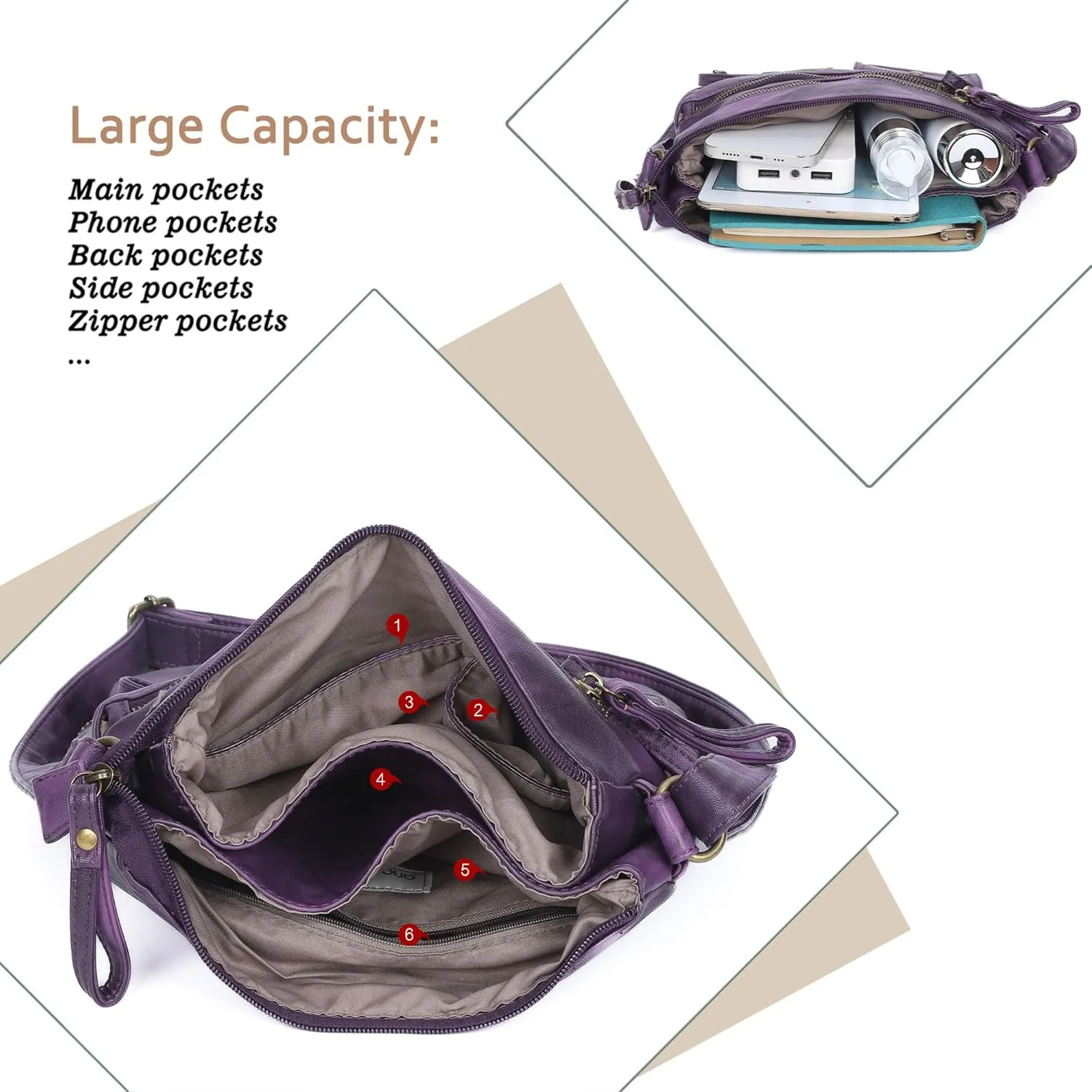 Angel Kiss Small Shoulder Bag for Women Crossbody Purses and Handbags Multi Pockets Hobo Bags