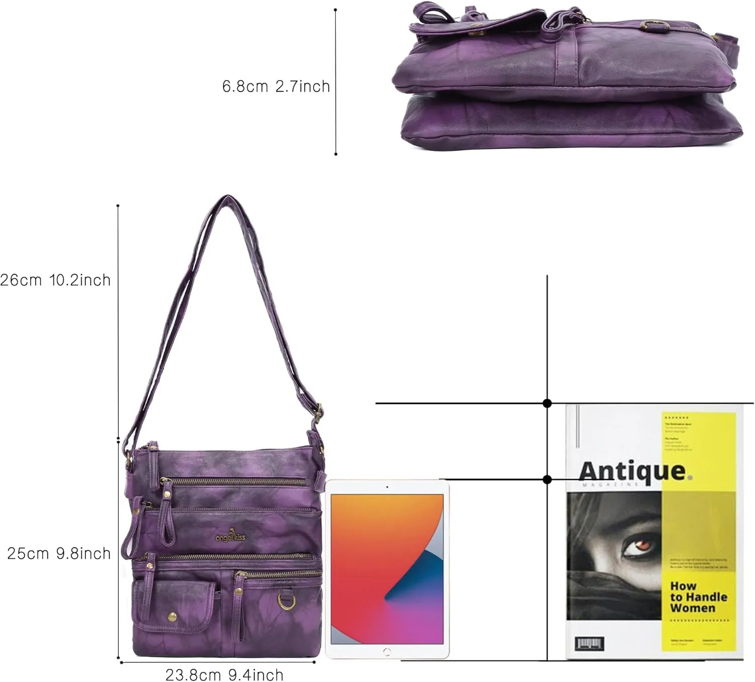 Angel Kiss Small Shoulder Bag for Women Crossbody Purses and Handbags Multi Pockets Hobo Bags