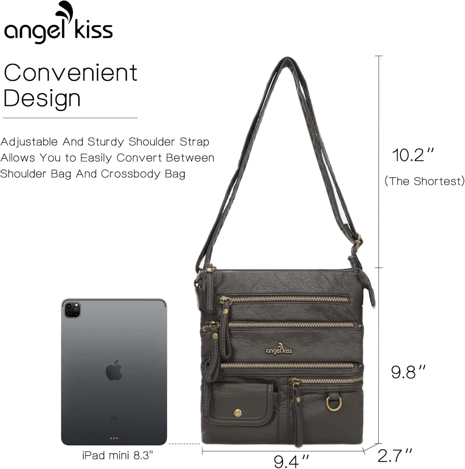 Angel Kiss Small Shoulder Bag for Women Crossbody Purses and Handbags Multi Pockets Hobo Bags