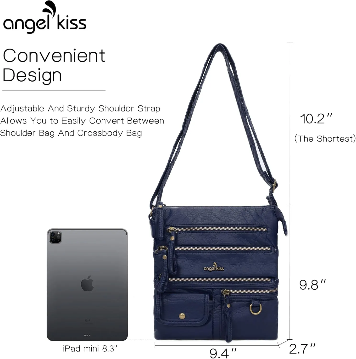 Angel Kiss Small Shoulder Bag for Women Crossbody Purses and Handbags Multi Pockets Hobo Bags
