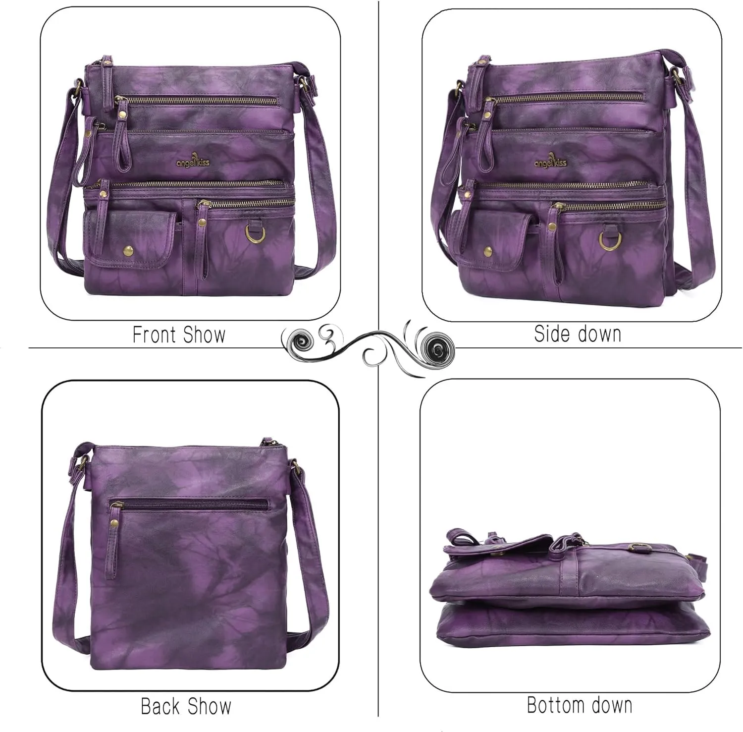Angel Kiss Small Shoulder Bag for Women Crossbody Purses and Handbags Multi Pockets Hobo Bags