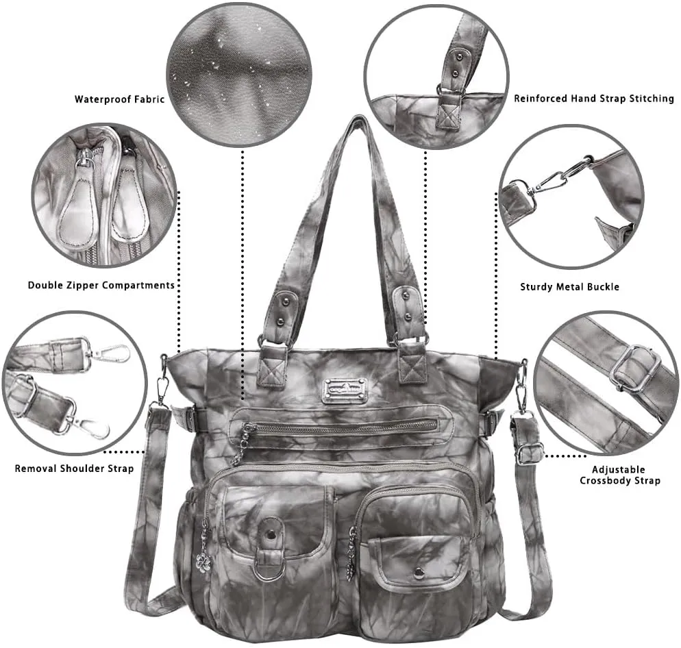 Angelkiss Purses and Handbag for Women Soft Leather Hobo Bags Satchel Shoulder Bags Ladies Tote Crossbody Bag