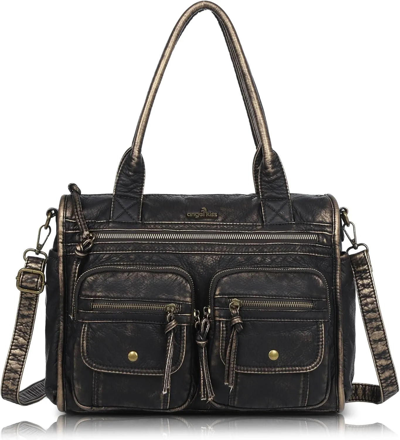 Angelkiss Purses and Handbag for Women Soft Leather Hobo Bags Satchel Shoulder Bags Ladies Tote Crossbody Bag