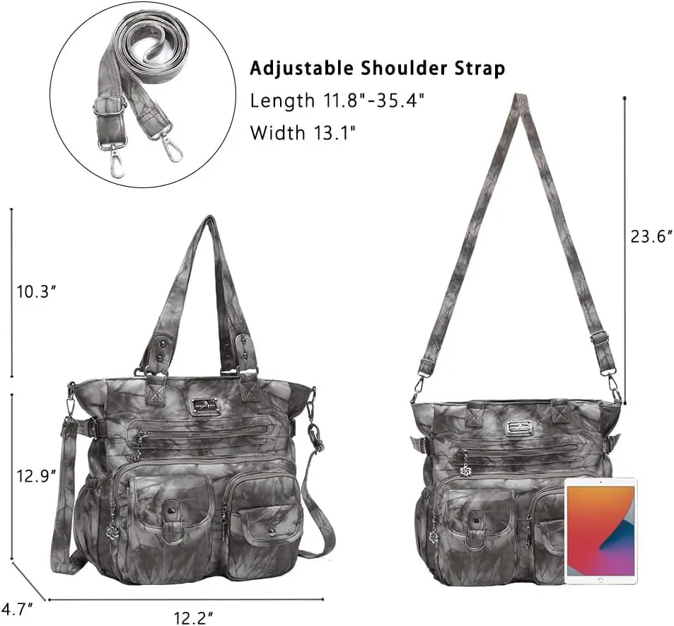 Angelkiss Purses and Handbag for Women Soft Leather Hobo Bags Satchel Shoulder Bags Ladies Tote Crossbody Bag