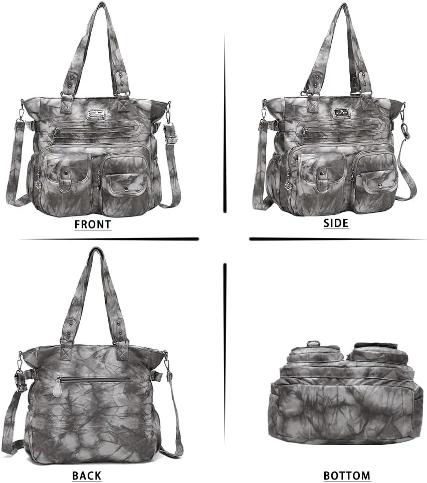 Angelkiss Purses and Handbag for Women Soft Leather Hobo Bags Satchel Shoulder Bags Ladies Tote Crossbody Bag