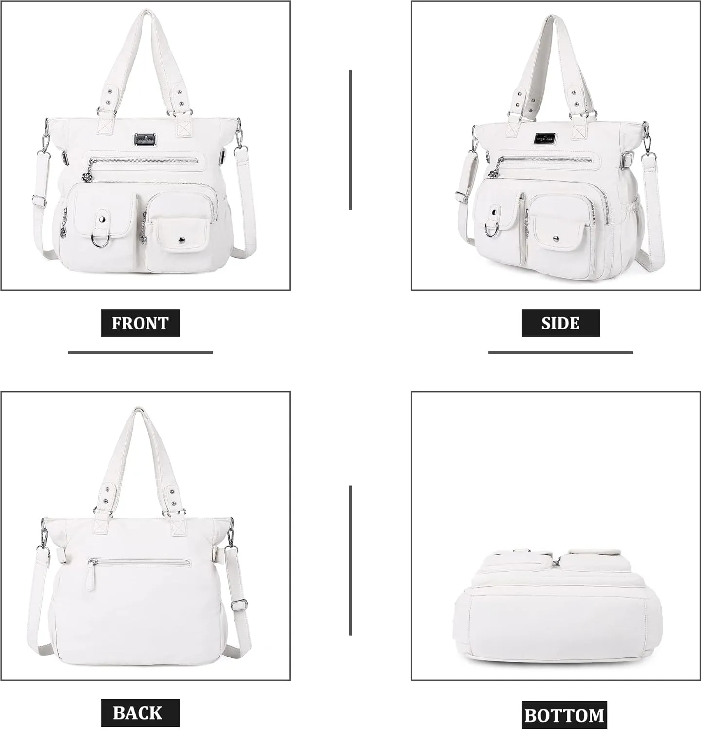 Angelkiss Purses and Handbag for Women Soft Leather Hobo Bags Satchel Shoulder Bags Ladies Tote Crossbody Bag