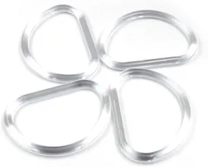 Angoily 10Pcs Transparent Plastic D Shaped Handbag Handles DIY Bag Frame Hangers for Crafting Replacement for Purse Accessories Lightweight and Easy to Install