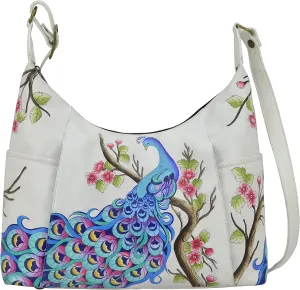 Anna by Anuschka Women's Leather Large Shoulder Hobo
