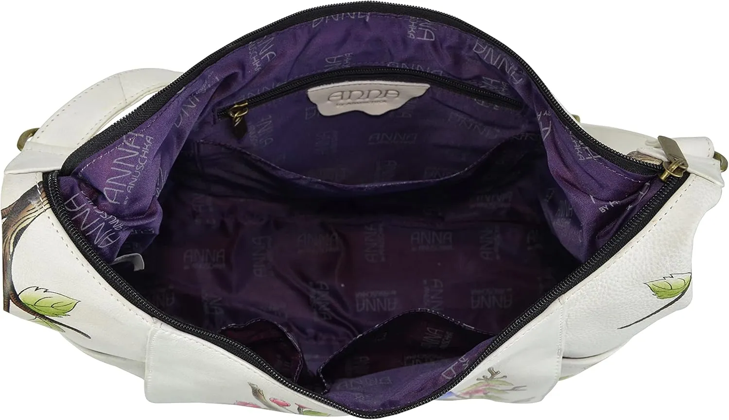 Anna by Anuschka Women's Leather Large Shoulder Hobo