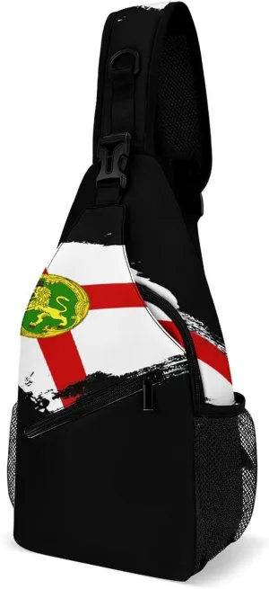 Armenian Flag Brush Stroke Sling Bag Crossbody Chest Bag Shoulder Bag For Travel Hiking Cycling Camping
