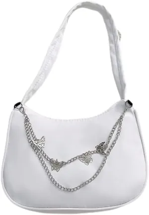 Armpit Purse Fashion Women Butterfly Chain Shoulder Underarm Bags Purses Handbags Elegant Nylon Hobo Bags