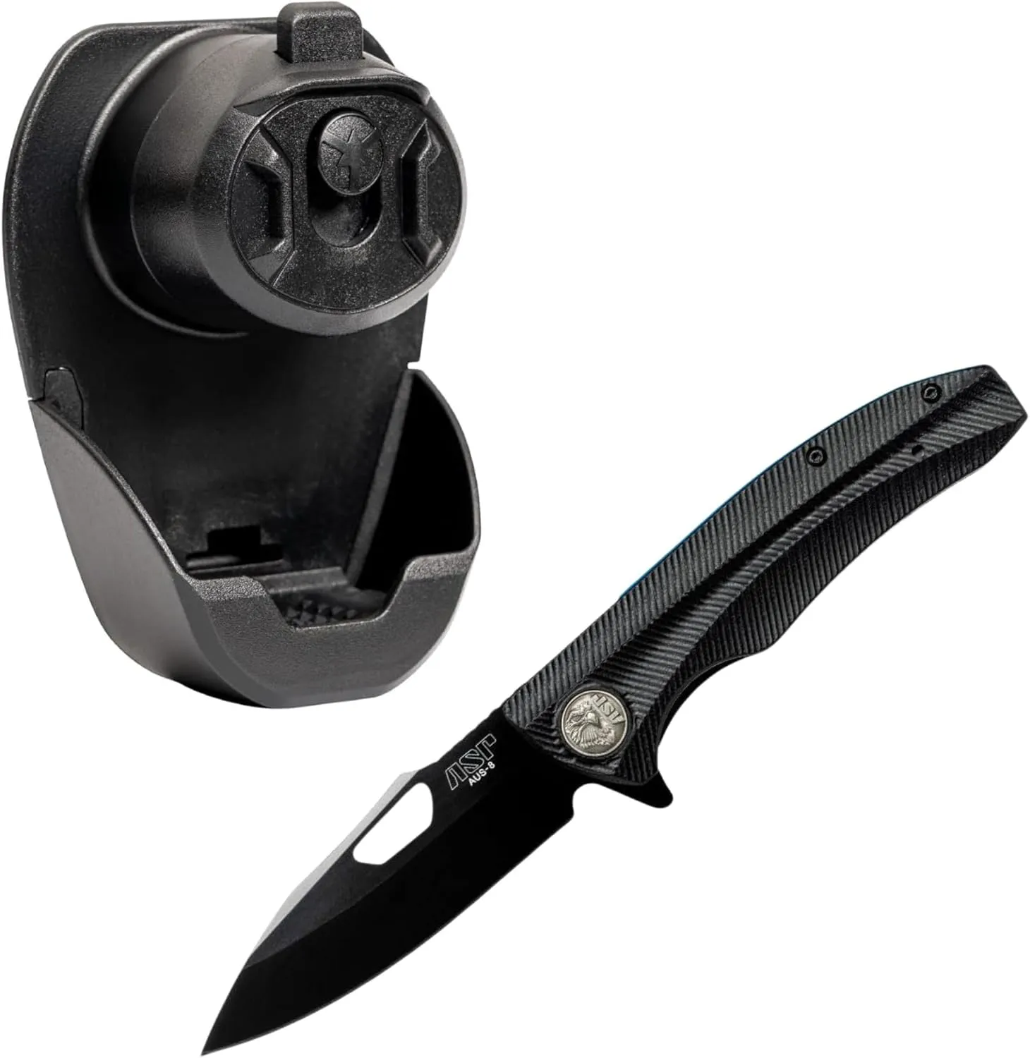 ASP Exo Case for Chain or Hinged Handcuffs and Police Duty Knife (PDK),Police Gear, Law Enforcement Gear, and Security Guard Equipment