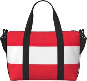 Austrian flag Duffel Bags for Traveling - Lightweight Personal Item Travel Bags, Gym Bags for Men and Women