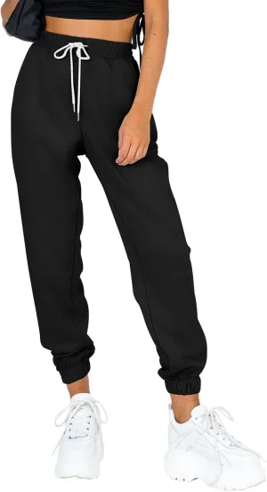 AUTOMET Women's Cinch Bottom Sweatpants Athletic Joggers Lounge Pants with Pockets