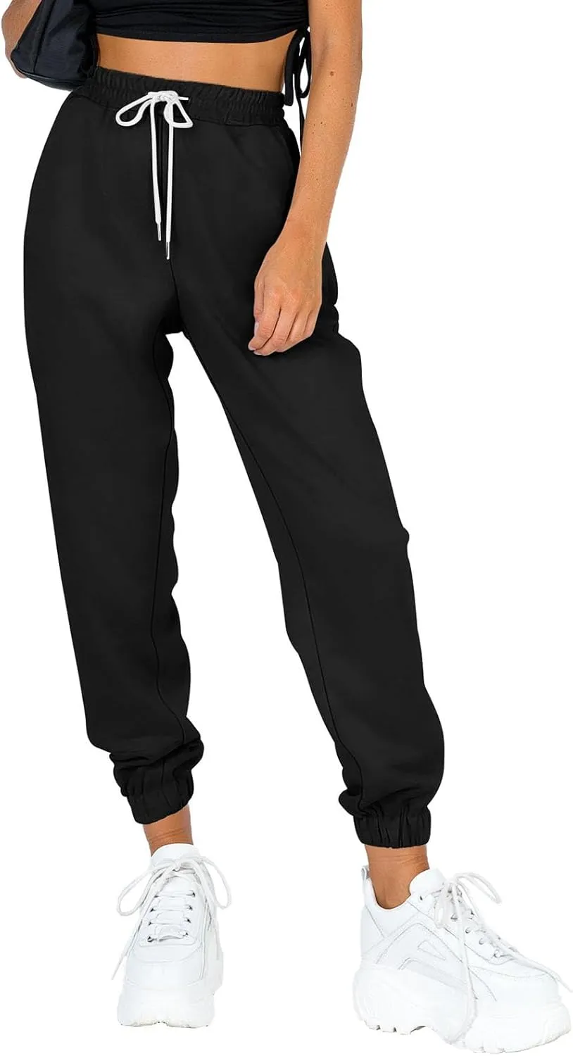 AUTOMET Women's Cinch Bottom Sweatpants Athletic Joggers Lounge Pants with Pockets
