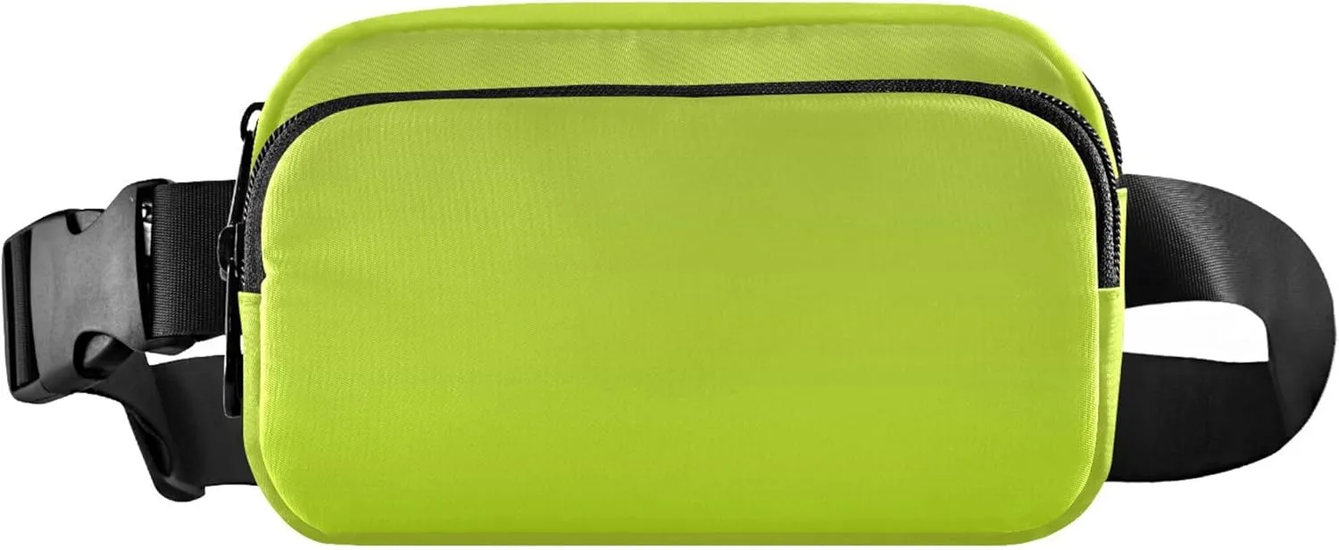 Avocado Green Light Lime Gradient Women Fanny Pack Waterproof Hip Bag Belt Pouch Neon Waist Pack for Women