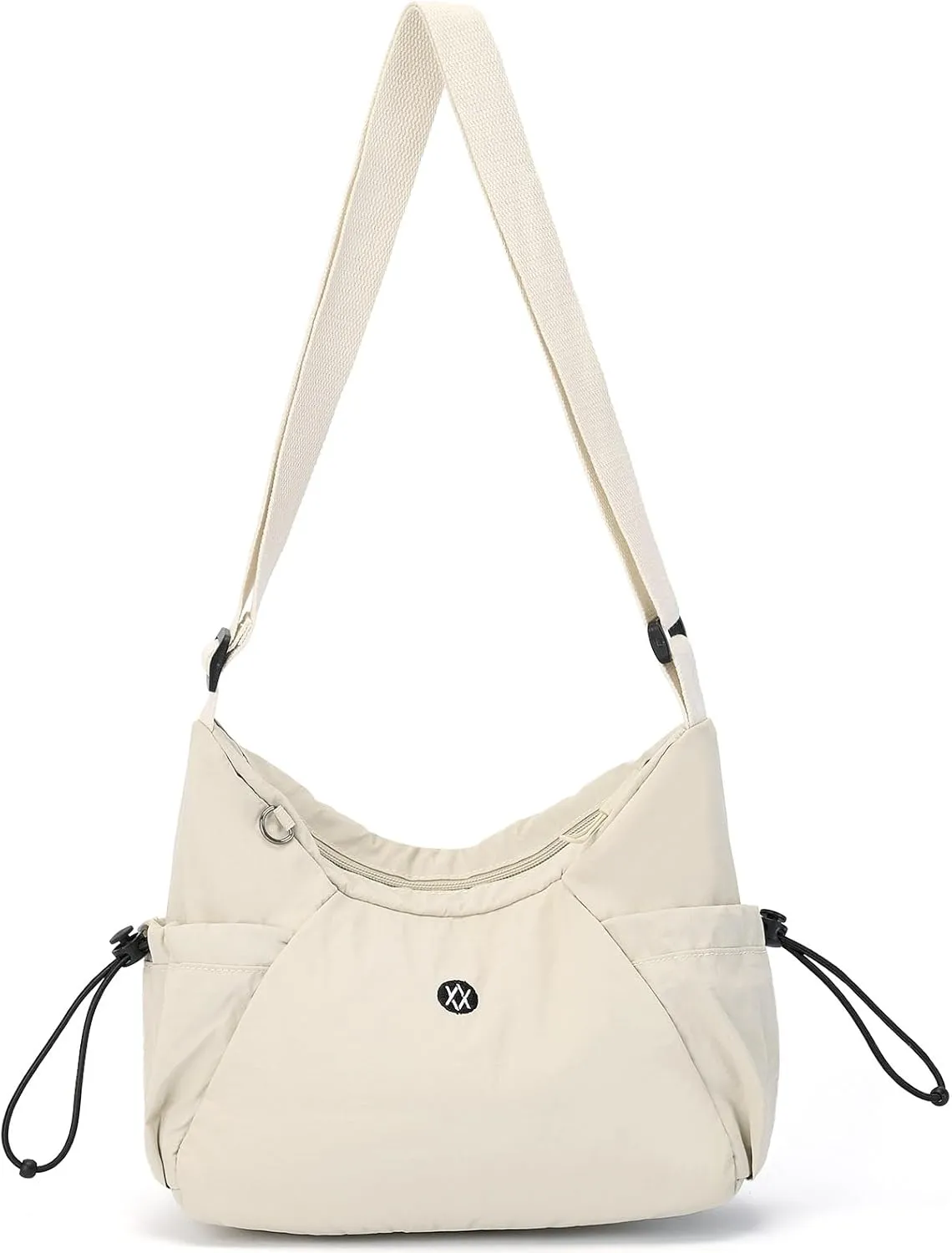 Axcone Hobo Bag for Women Nylon Crossbody Bag Multi-Pocket Sling Bag Roomy Lightweight Casual Shoulder Bag Adjustable Strap