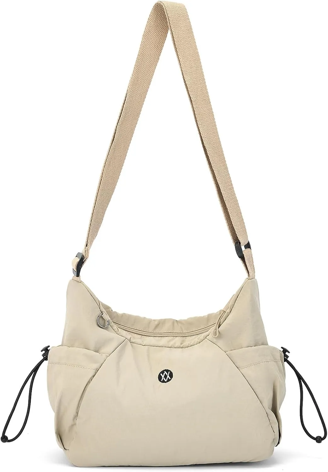 Axcone Hobo Bag for Women Nylon Crossbody Bag Multi-Pocket Sling Bag Roomy Lightweight Casual Shoulder Bag Adjustable Strap