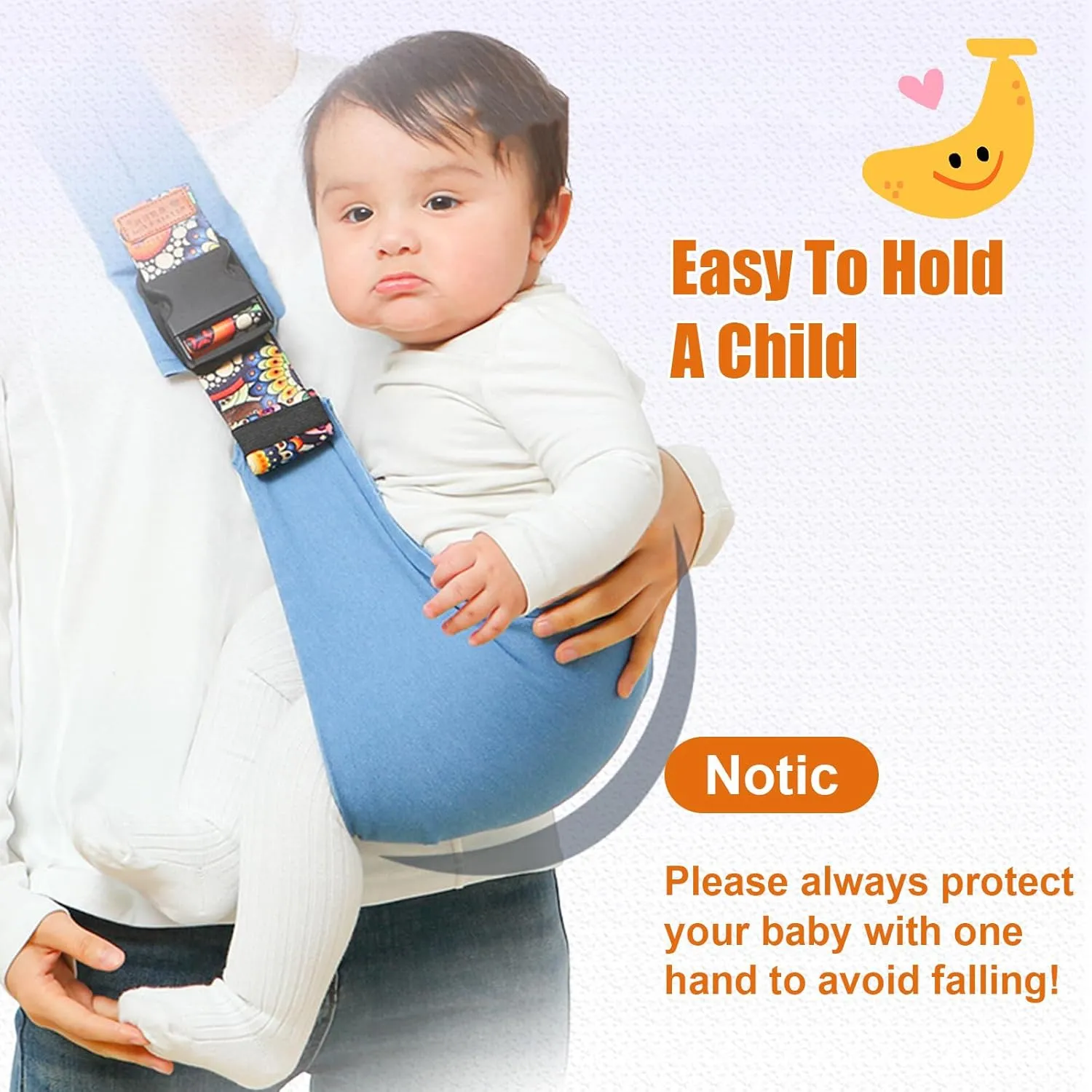 Baby Sling Carrier,Toddler Carrier, 2025 New Baby Sling,Portable and Lightweight Sling,Non-Slip Hip Seat Carrying 10-30lbs(Heart)