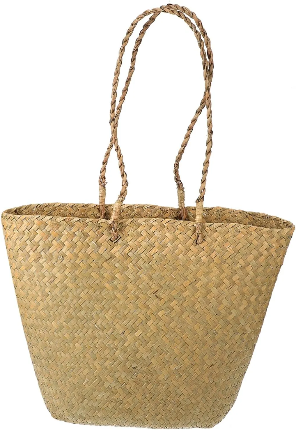 Bag for Simply Tote Woman Purse Vacation Wicker Material Beach Weave Burlap Woven Women Simple Lady Straw