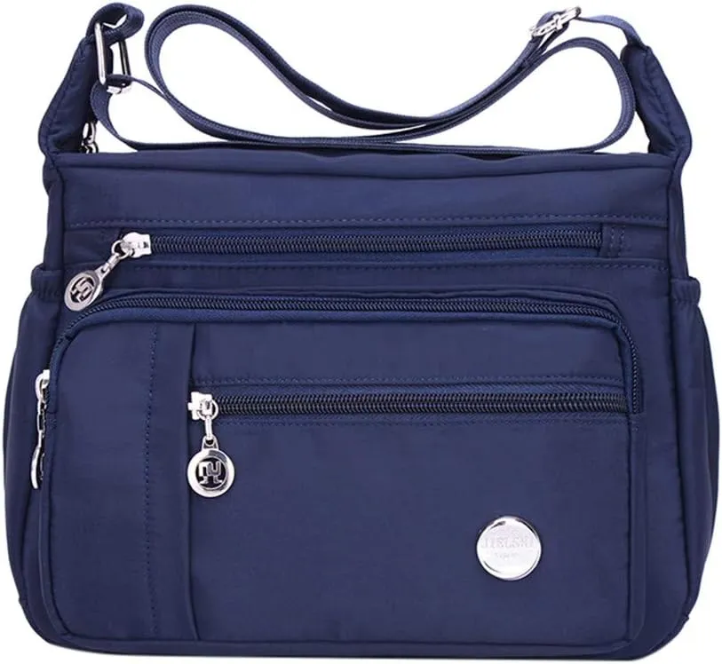 Bag Shoulder Women Single Nylon Crossbody Fashion Messenger Bags Bag Shoulder Straps for Bags (Dark Blue, L)