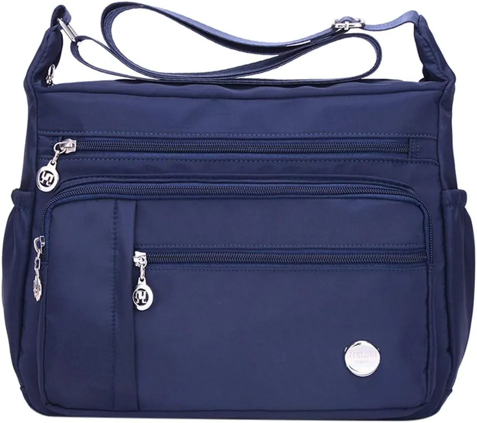 Bag Shoulder Women Single Nylon Crossbody Fashion Messenger Bags Bag Shoulder Straps for Bags (Dark Blue, L)