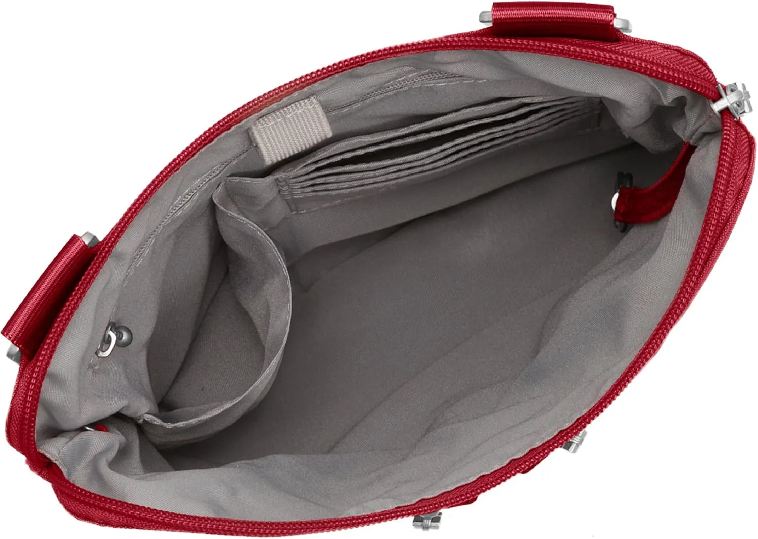 Baggallini Horizon Crossbody Bags for Women 10x10.5 Lightweight Water-Resistant Nylon RFID Purse Handbag w/Wristlet Included