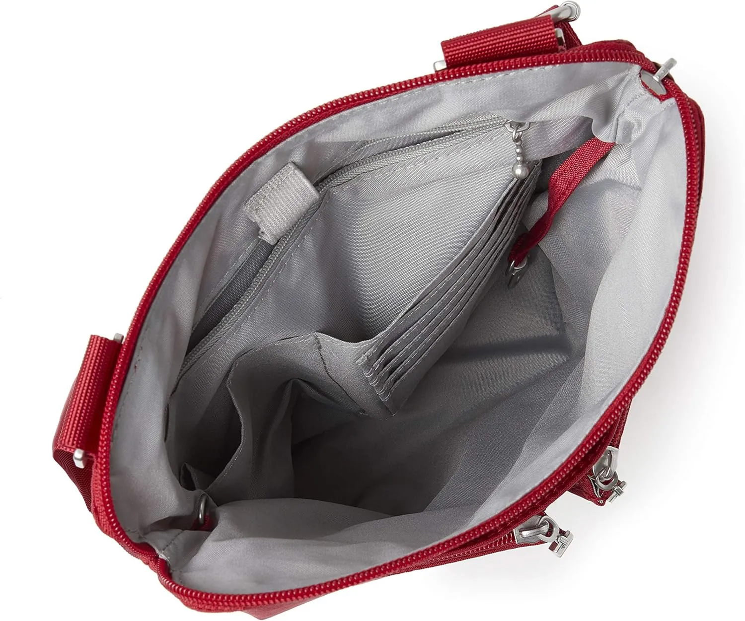 Baggallini Horizon Crossbody Bags for Women 10x10.5 Lightweight Water-Resistant Nylon RFID Purse Handbag w/Wristlet Included