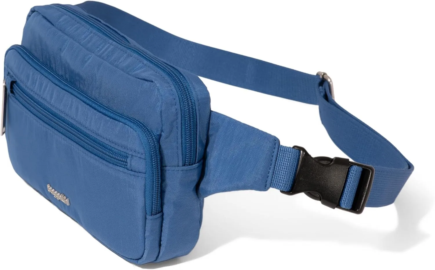 Baggallini Securtex Anti-Theft Belt Fanny Pack for Women RFID Wallet Locking Zipper-Travel Bag Crossbody Purse