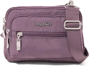 Baggallini Triple Zip Small Crossbody Bag for Women