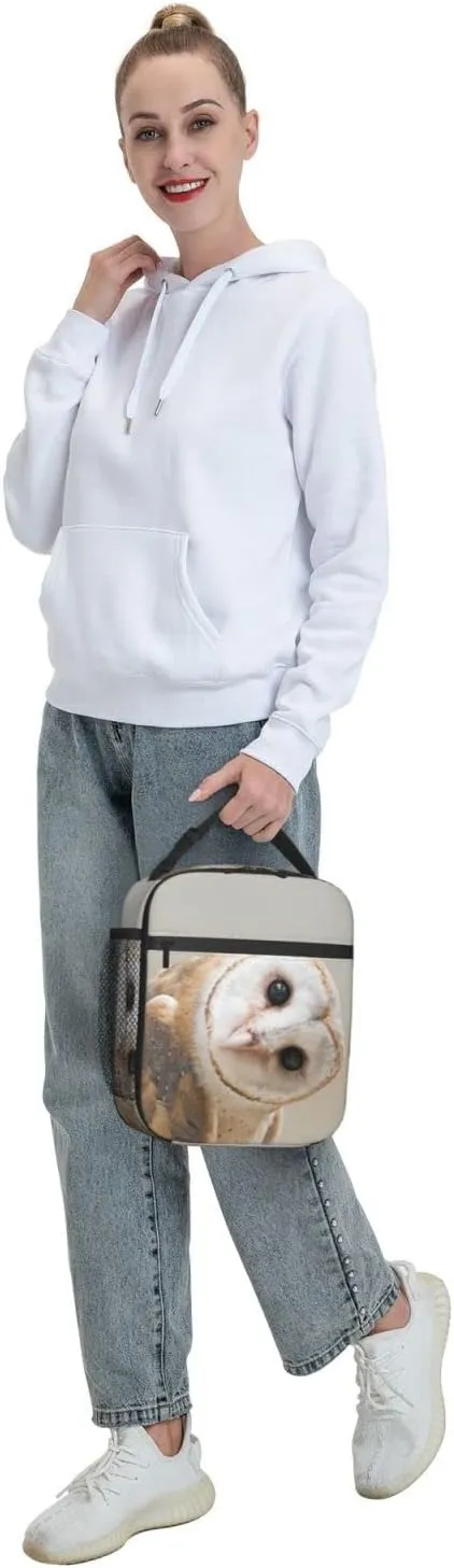 Barn Owl Lunch Bag Barn Owl Lunch Box Insulated Meal Bag Food Container for School Work Picnic Travel