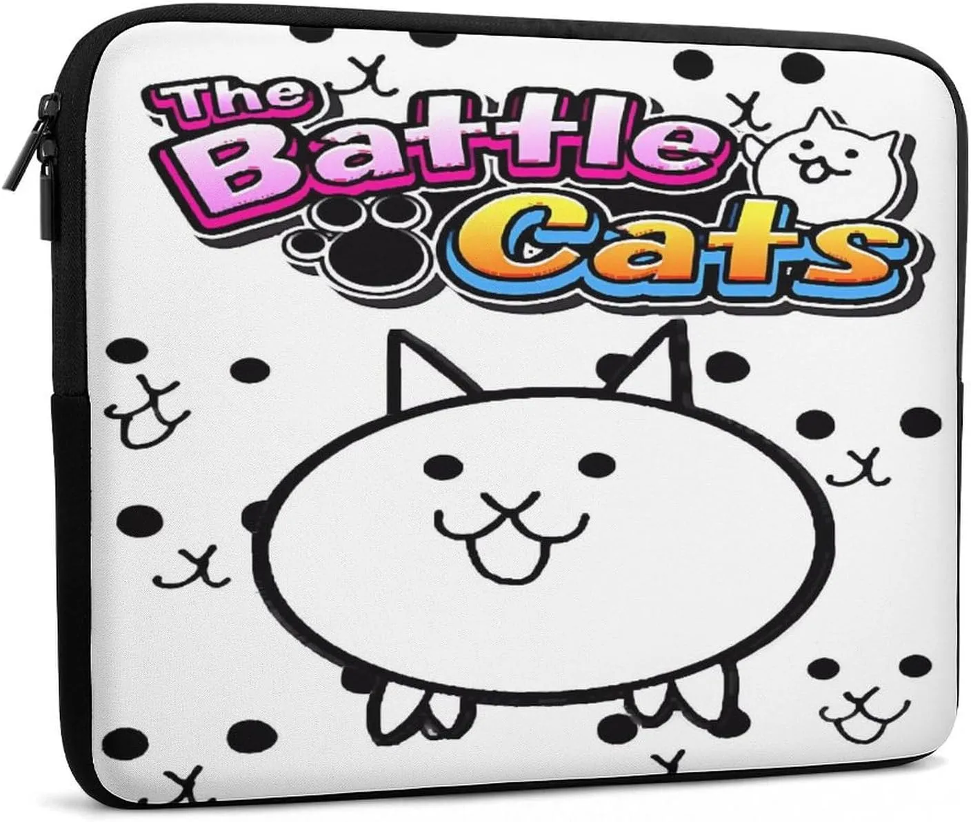 Battle-Cats Slim Laptop Bag - Lightweight And Water-Resistant Carrying Case with Handle