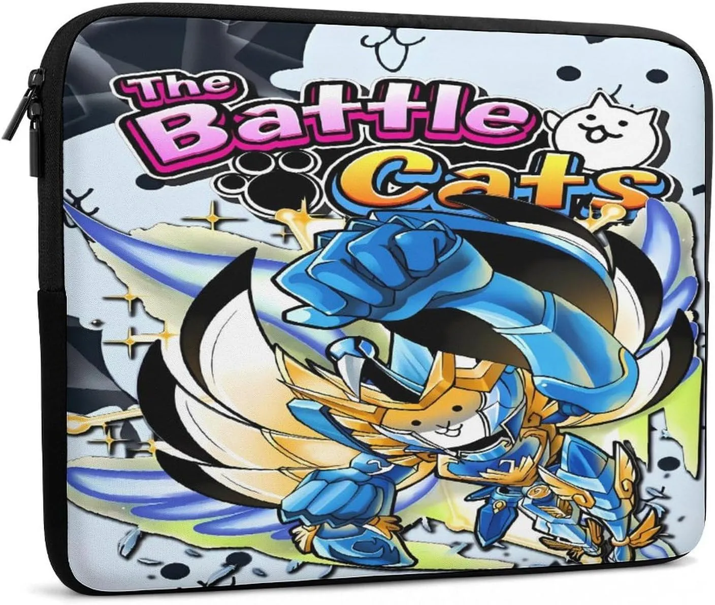 Battle-Cats Slim Laptop Bag - Lightweight And Water-Resistant Carrying Case with Handle