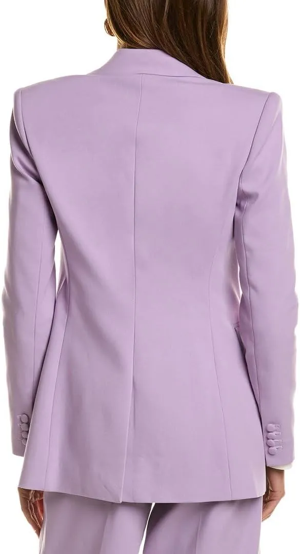 BCBGMAXAZRIA Women's Long Sleeve V Neck with Peak Lapel Blazer