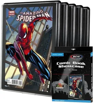 BCW Comic Book Frame with UV Protection | Modern/Current Age | Comic Book Display Frame | Comic Book Showcase Display Case | Comic Book Holder Picture Frame (Current, 5 Pack)