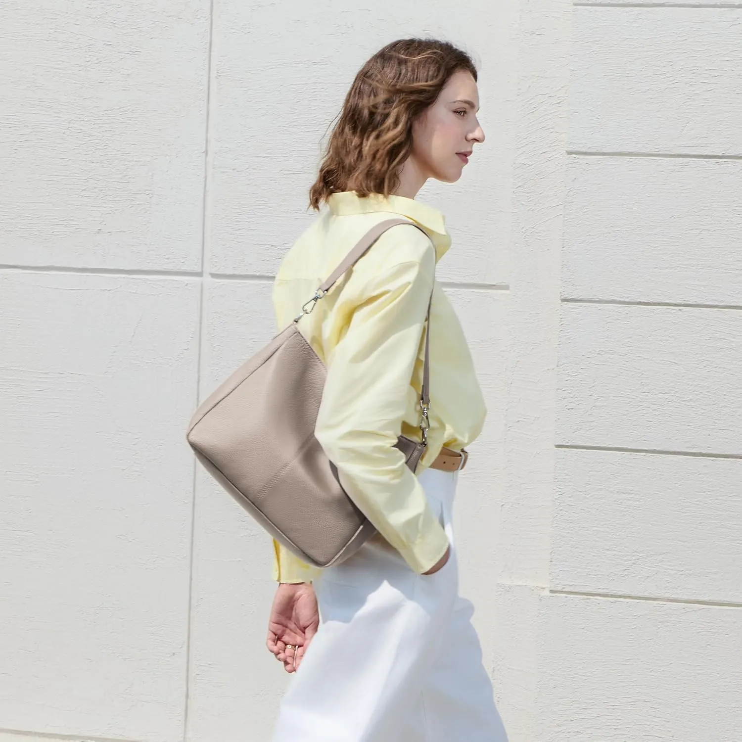 befen Genuine Leather Hobo Bags Purses for Women, Women's Shoulder bag Handbags Crossbody Bag with 2 Shoulder Straps