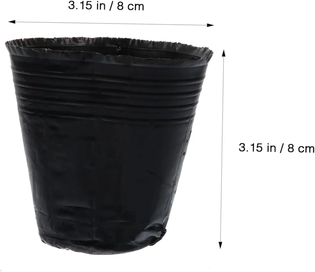 BESPORTBLE 1000 Pcs Nutrition Cup Nursery Plant Pot Starter Garden Pot Planting Net Hydro Planting Planter Nursery Pot Tree Seedling Grow Bags Small Plant Pots Clear Plant Pot Plants or Black