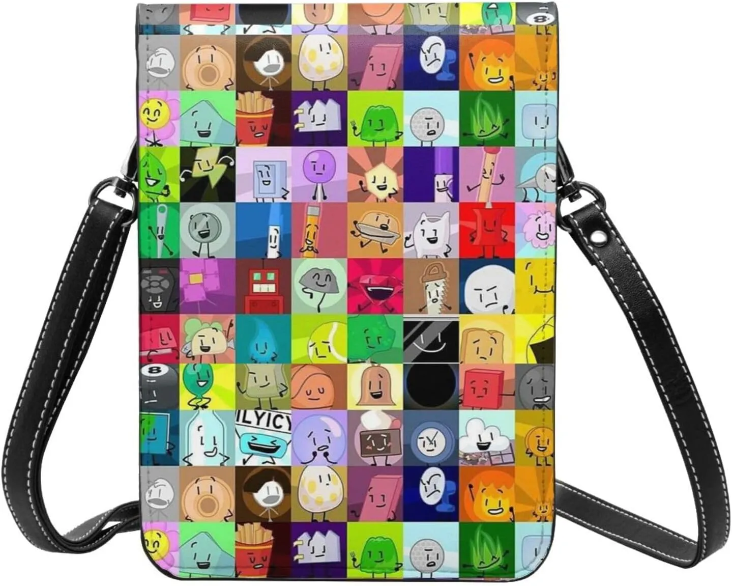 Bfdi-Battle for Dream Island Cell Phone Purse Crossbody Bag for Outdoor Travel Sports Camping Hiking Shoulder Bags