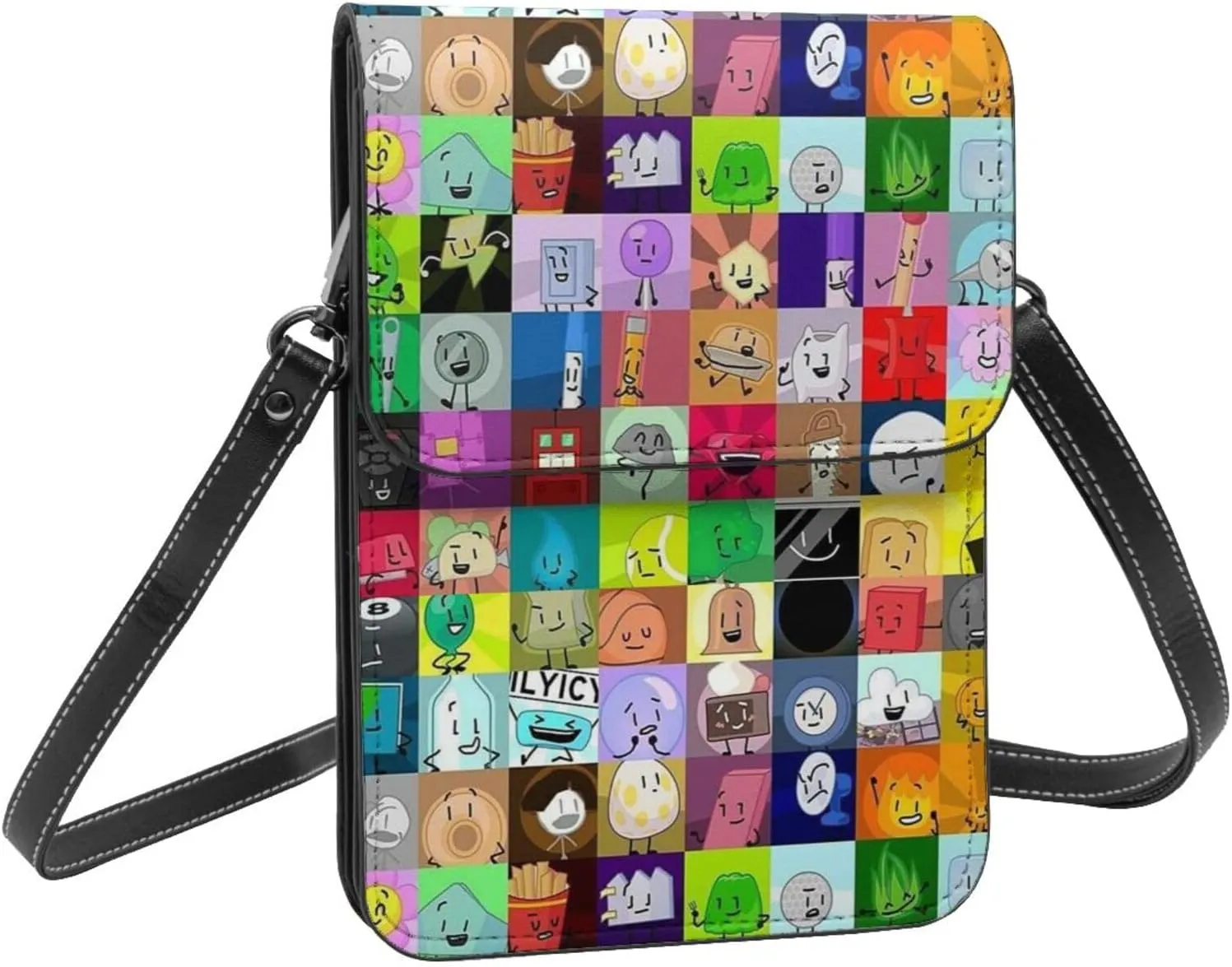 Bfdi-Battle for Dream Island Cell Phone Purse Crossbody Bag for Outdoor Travel Sports Camping Hiking Shoulder Bags