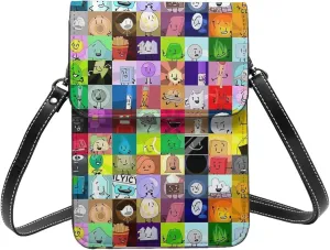 Bfdi-Battle for Dream Island Cell Phone Purse Crossbody Bag for Outdoor Travel Sports Camping Hiking Shoulder Bags