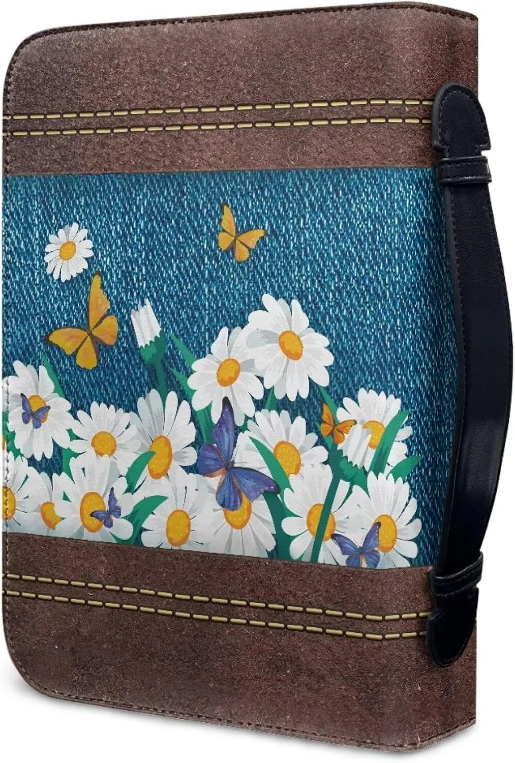 Bible Covers for Women PU Leather, Dustproof Church Bags for Girls Water Resistant Bible Case with Bookmarks