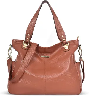 Blofinche Genuine Leather Hobo Bag for Women Large Slouchy Tote Purse Soft Real Shoulder Handbag Satchel for Laptop Work Lady