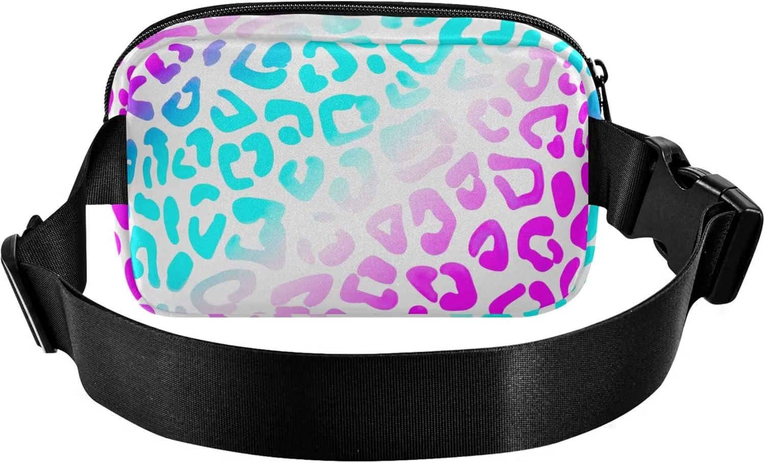 Blue Pink Purple Leopard Women Fanny Packs Bright Belt Bags Hip Pack Waterproof Waist Pack for Women
