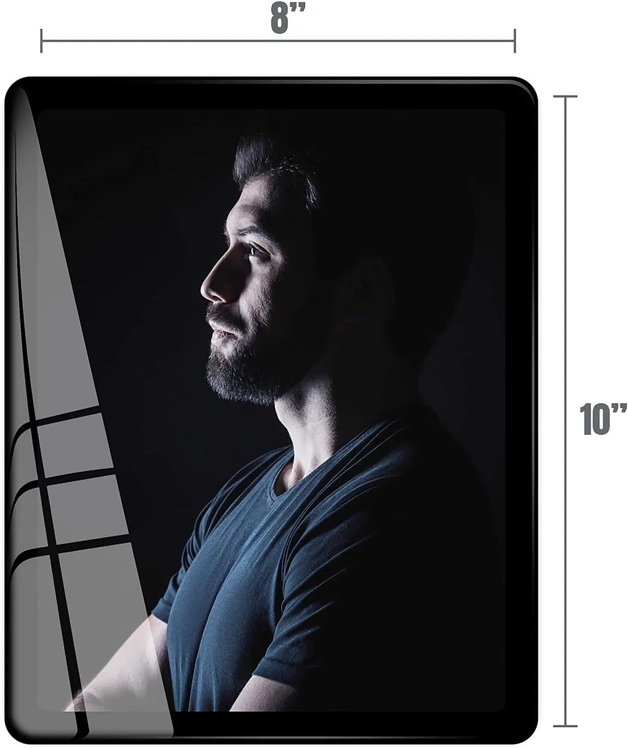 Bluesun 8x10 Picture Frame Black Standing can be Vertical and Horizontal - Real Glass Frames, Cool 8×10 Photo Frame, Wall Frames Gifts for Men Boyfriend Dad Boss and Loved Ones(8x10, Black)
