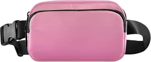 Blush Pink Hot Gradient Women Fanny Pack Belt Bags Hip Pack Waterproof Funny Cross Body Waist Purse