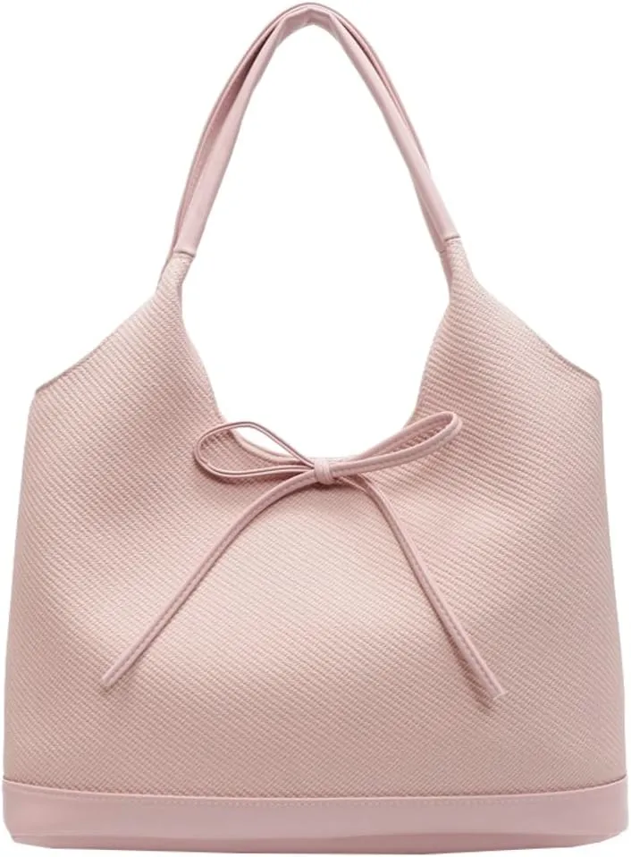 Bow-Tie Hobo Bags for Women Vintage Tote Bag with Large Capacity Underarm Bag for Daily Life Trendy Sling bags
