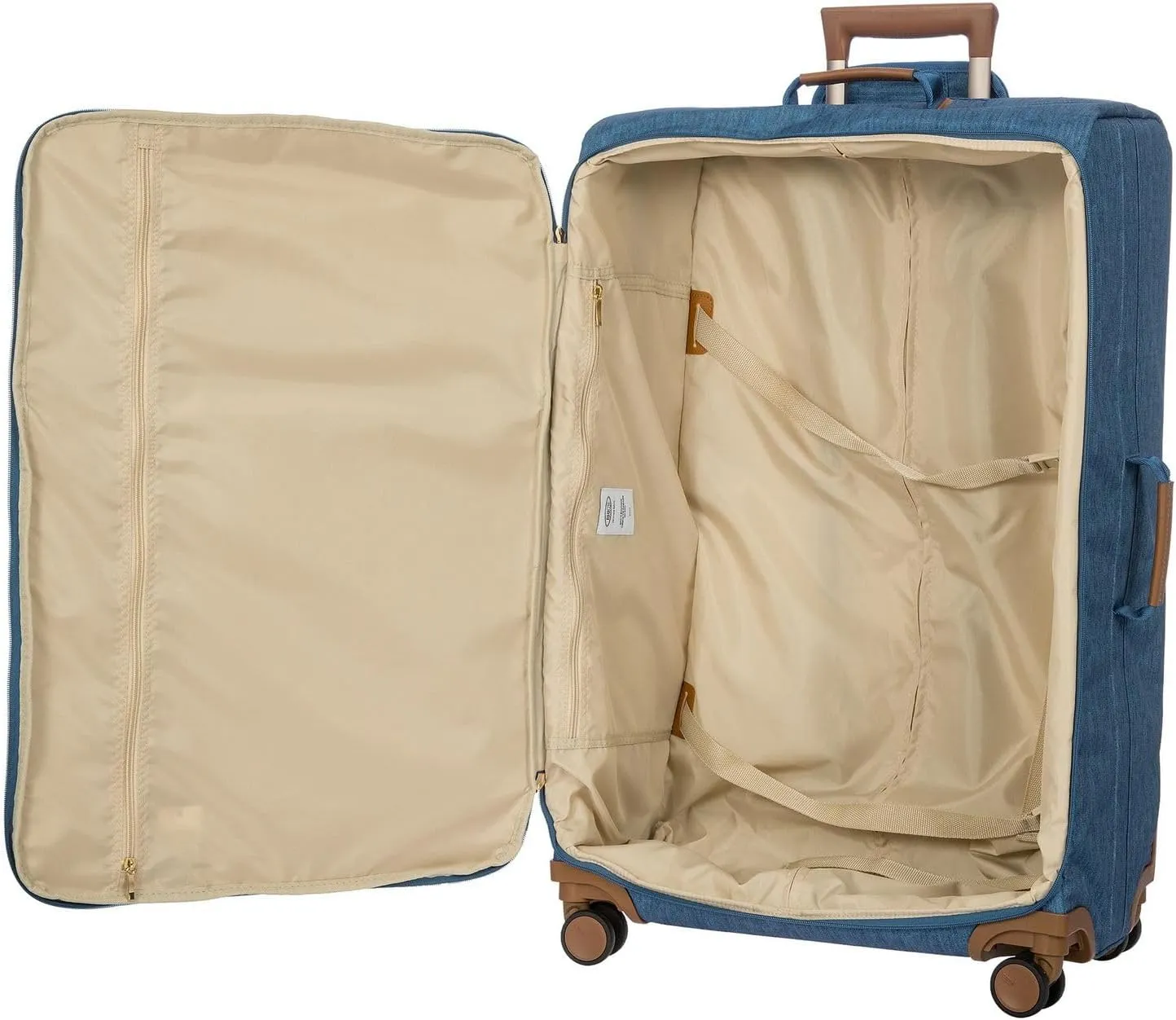 Bric's X-Bag Large Spinner with Frame - 30 Inch - Suitcases with Wheels - Checked Luggage - Jeans