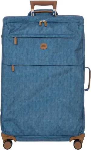 Bric's X-Bag Large Spinner with Frame - 30 Inch - Suitcases with Wheels - Checked Luggage - Jeans